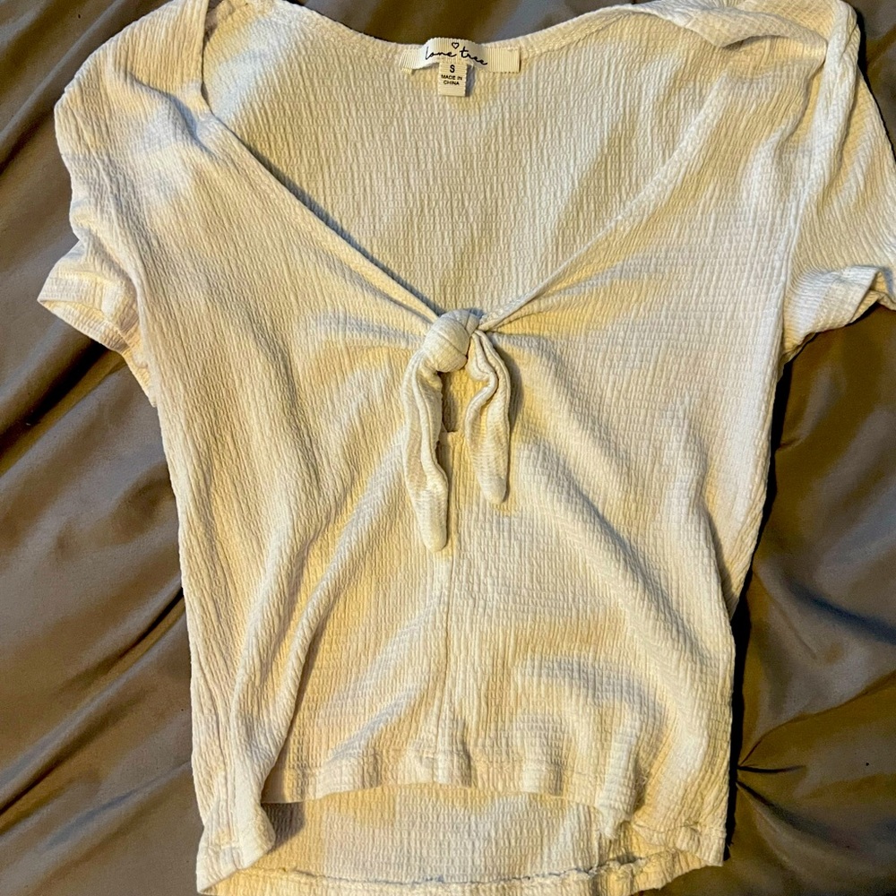 Adorable white crop top